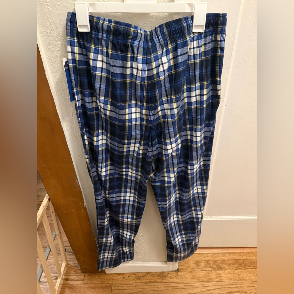 Nautica Blue Plaid Sweatpants